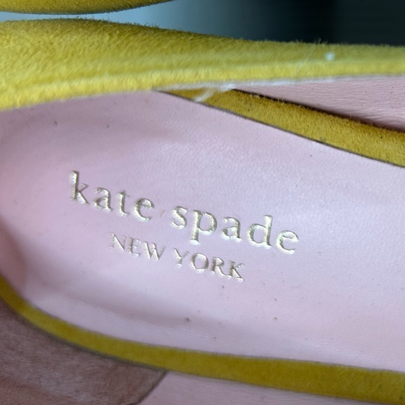 KATE SPADE NEW YORK Kylah Slip-On Pumps - Mustard Suede - Size 9 M - Picture 9 of 10